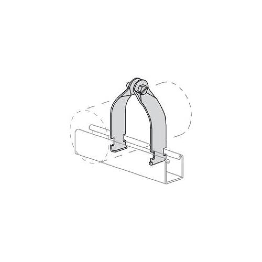 CLAMP CONDUIT 1/2IN 250LB STL 0.06IN
