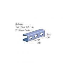 Atkore PS-200-EH-10-PG - CHANNEL 1-1/8 X 9/16IN DIA 2IN CTR STL