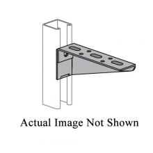 Atkore PS-838-12-LH-EG - BRACKET SHELF 12IN 1-5/8IN 1/4IN STL LH